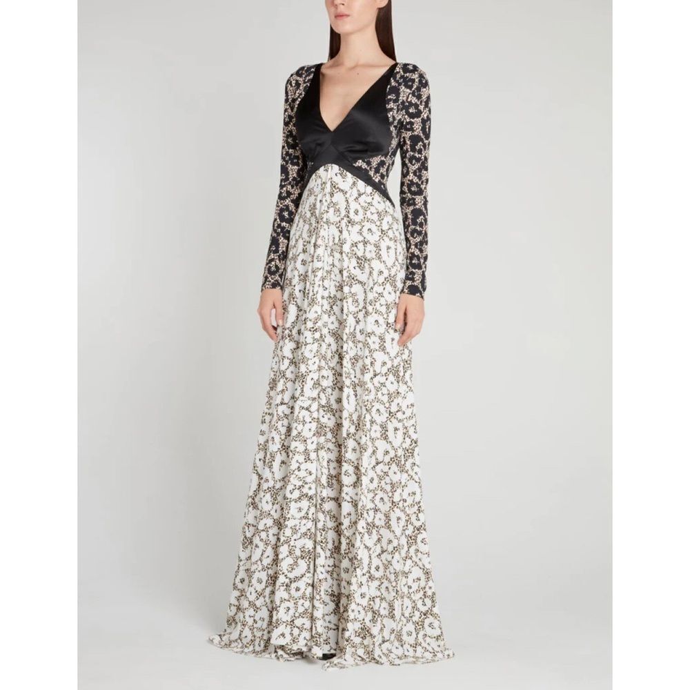 Roberto Cavalli Retro Leopard Jersey Dress